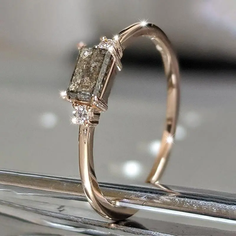 Elegant Women's Copper Ring,sparkling rings for women,promise rings for gf,engagement rings,accessories for women,accessories,womens gifts,Suitable for parties,festivals,gifting,and daily wear,14k gold plate-499