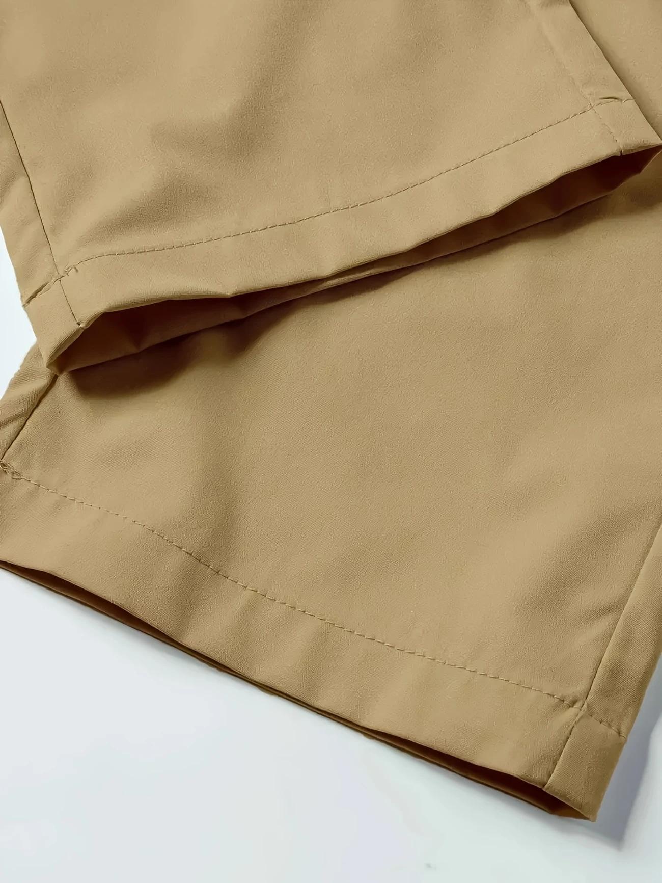 3-Pack Men's Casual Cargo Pants Zipper Detail Multi-Pocket Durable Work Trousers