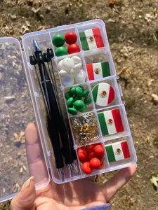 Mexico Flag Beaded Pen Kit – DIY Craft Set (Makes 5 Pens)