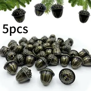 Vintage Bronze Jingle Bells Set, 1.1-Inch Metal Christmas Ornaments, Perfect for Crafting Pets' Accessories & Home Décor