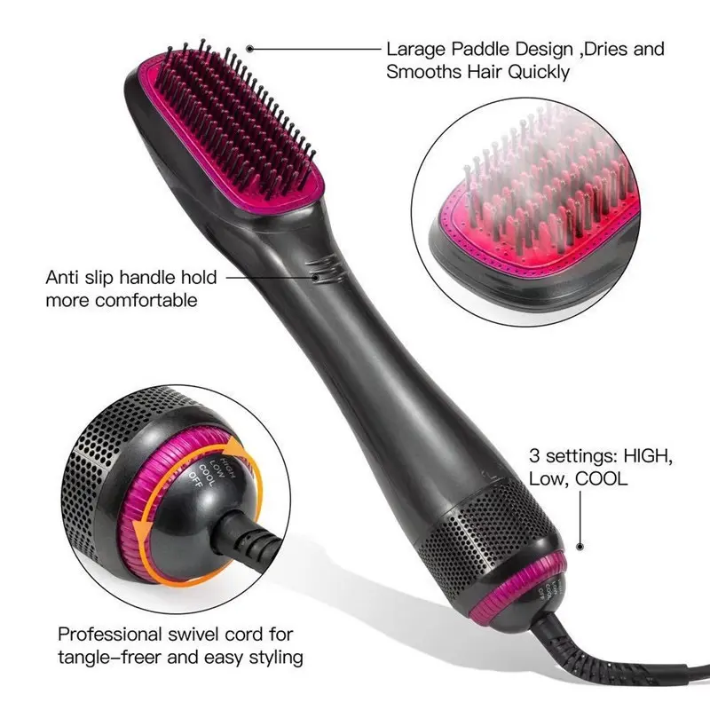 One-Step Hair Dryer and Styler, All-in-One Hair Brush Straightener for Salon-Quality Smooth & Straight Styles