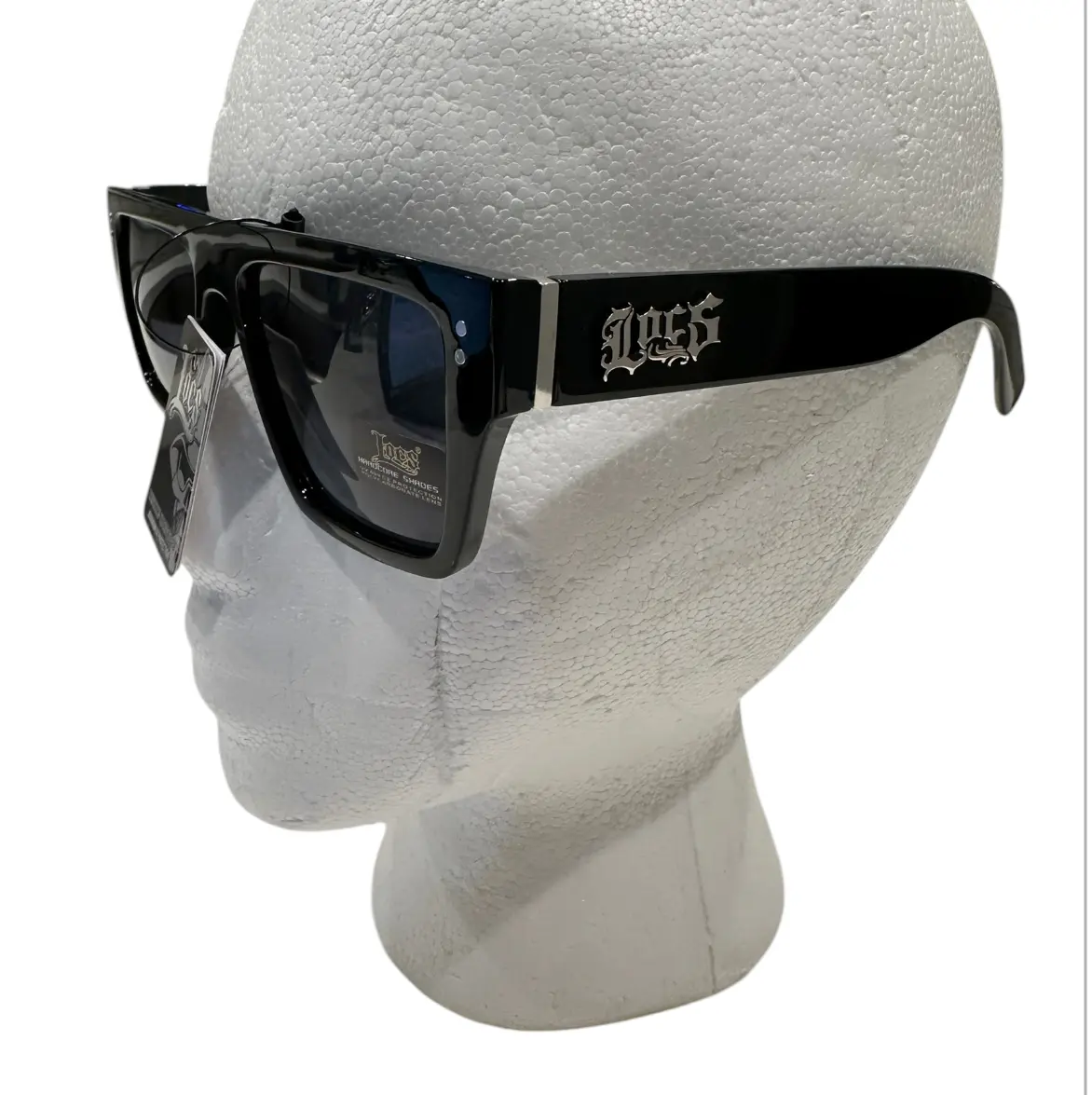 OG Hardcore Dark Square Shape Shiny Sunglasses with Metallic Finish, 6 Inch Length, Unisex, Polycarbonate, Full Rim, UV Protection Lens