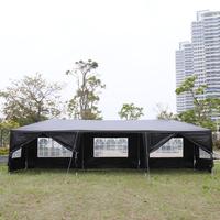 10*30ft Black with 8 Sidewalls