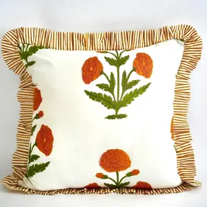 Yellow Ruffle Pillow Sham