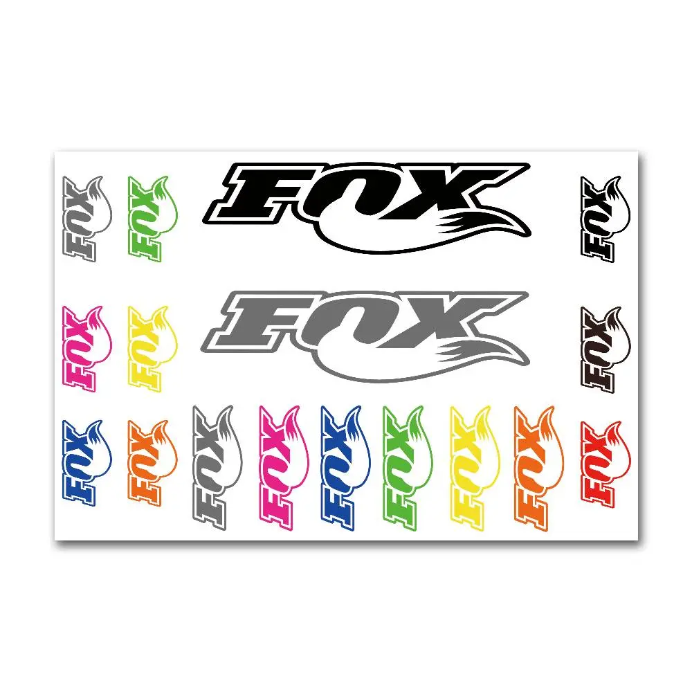 1SET 'FOX Multi-color Themed' Car Sticker for Motorcycle Body, Car Decoration, Notebook, Create Trendy Sport-Styled Items, A Must for Off-Road & Trend Enthusiasts, Sticker for Cars, Car Decals, Car Decorative Sticker