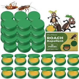 Indoor roach bait gel and trap, - 48 pieces, roachkiller - home outdoor pest control dragonfly bugrepellent bear spray advion cockroach Roach BaitTrap Kit moon moons pry Cockroach KillerRepellent Set