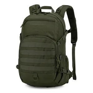 Mardingtop 25L Classic Military Tactical Casual Backpack with MOLLE System, YKK Zipper, Multiple Pockets, and Durable webbing Design for Hiking Camping Travel Motorcycle Backpack or Work Daily Multifunction EDC BOB Athletic Bag Durable Outdoor Gear Laptop