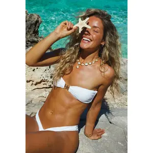 Lotus Bandeau Bikini Top
