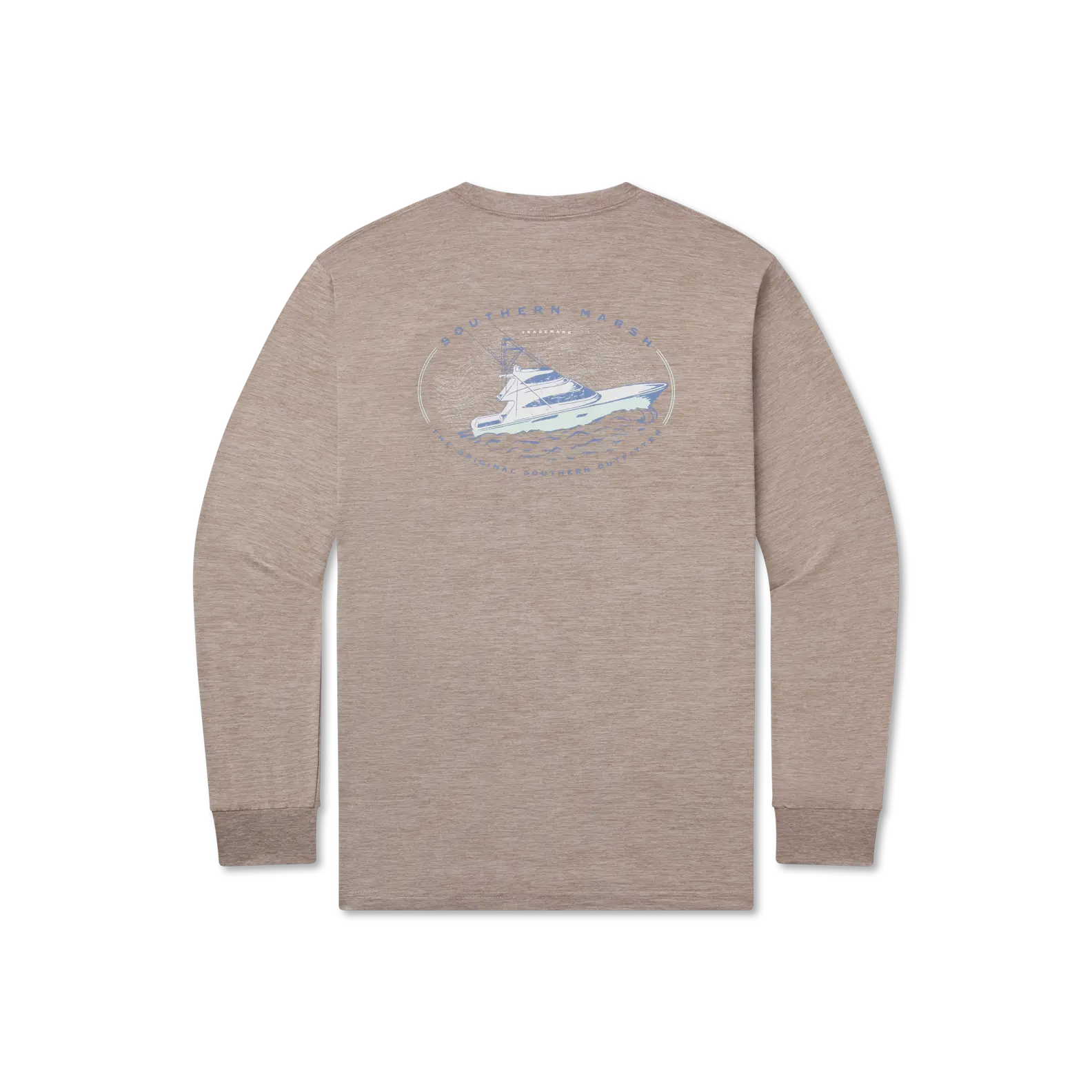 FieldTec™ Heathered Tee - Deepsea -  Long Sleeve