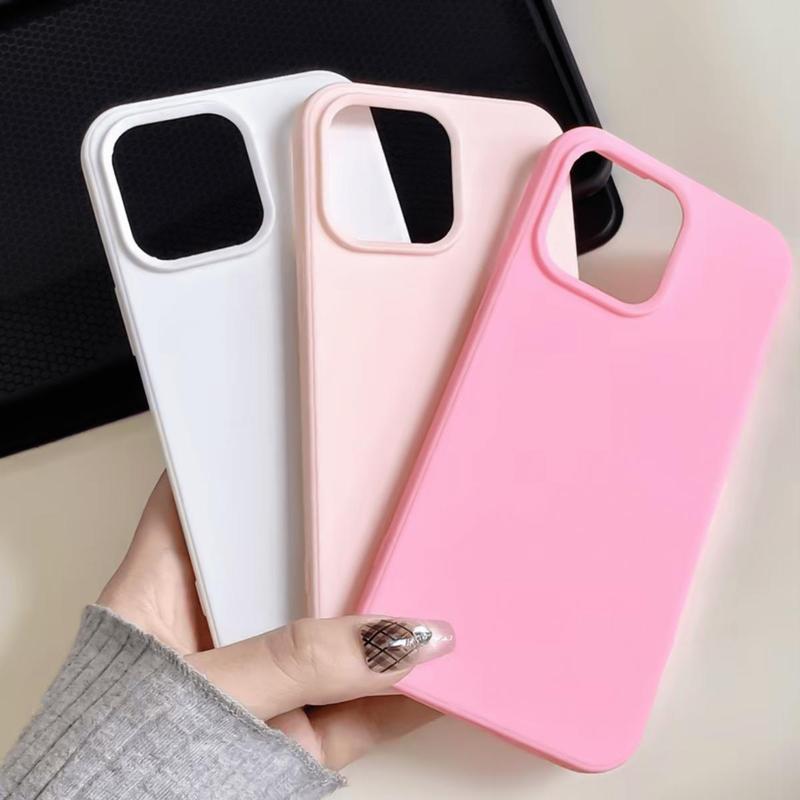 Solid Color Smartphone Case, Soft TPU Anti-drop Cellphone Protective ...