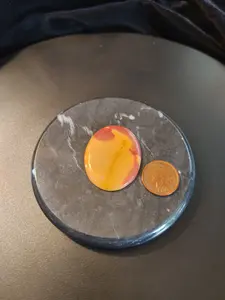 Polished 40x30mm 35.75ct Oval Mookaite Jasper Cabochon