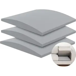 Sofa Cushion Support, Couch Cushion Support for Sagging Couch Seat, Couch Replacement Insert, 20"x20"x2", High Density  Furniture Seat Sagging Repair, Trapezoid 40D, Grey Set of 3