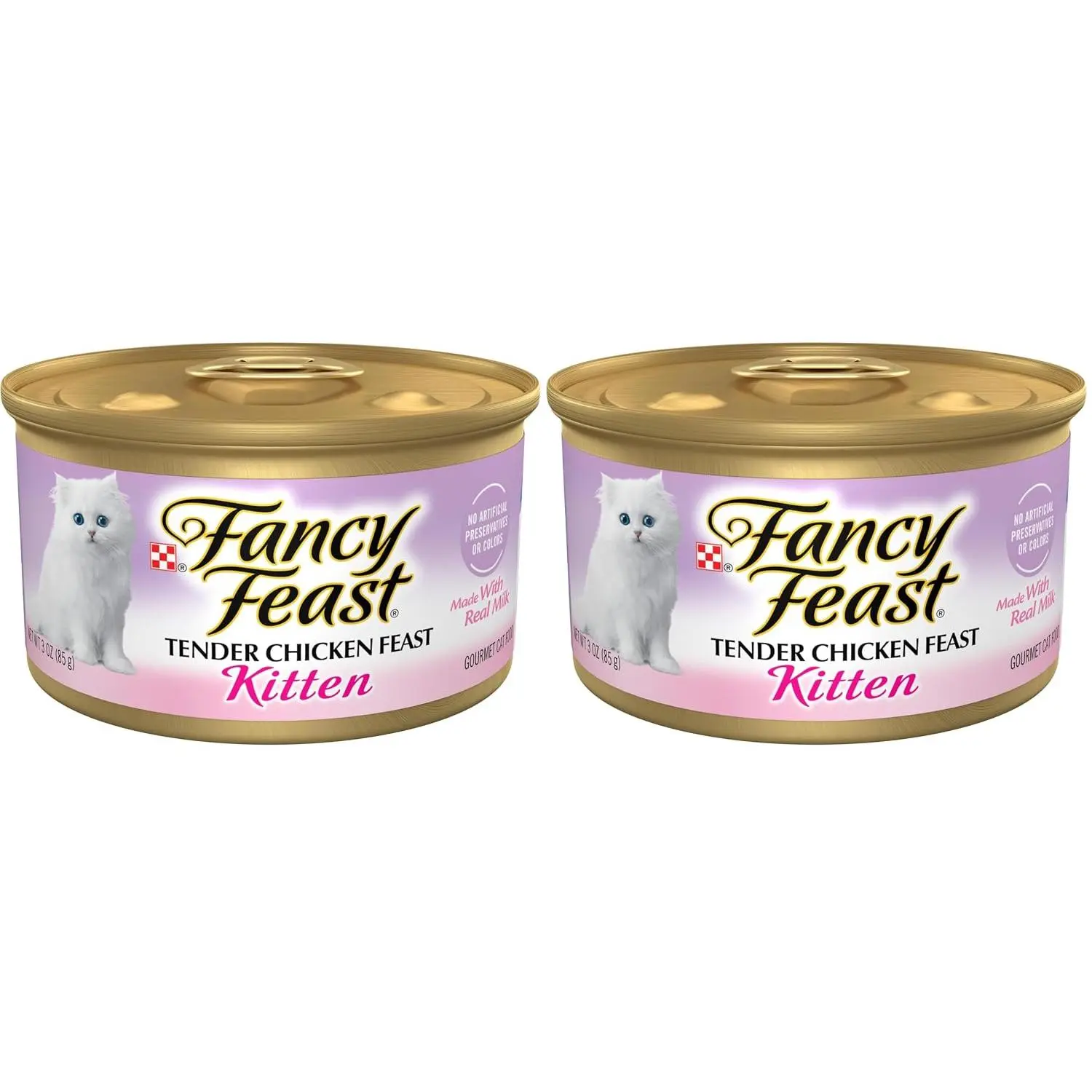Purina Fancy Feast Kitten Tender Chicken Feast Wet Kitten Food Pate - (Pack of 24) 3 oz. Cans