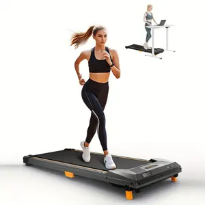 Desktop treadmill walking pad, with remote control, 265 lbs load capacity, 2.5 horsepower 2-in-1 foldable portable treadmill, silent for office/home use, no battery required