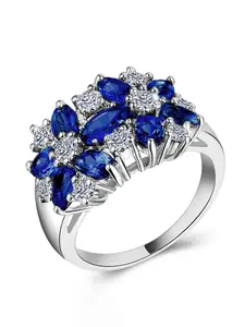 1 PC Elegant Cubic Zirconia Ring For Women For Wedding Engagement Party Jewelry Valentine's Day Gift Wedding Rings