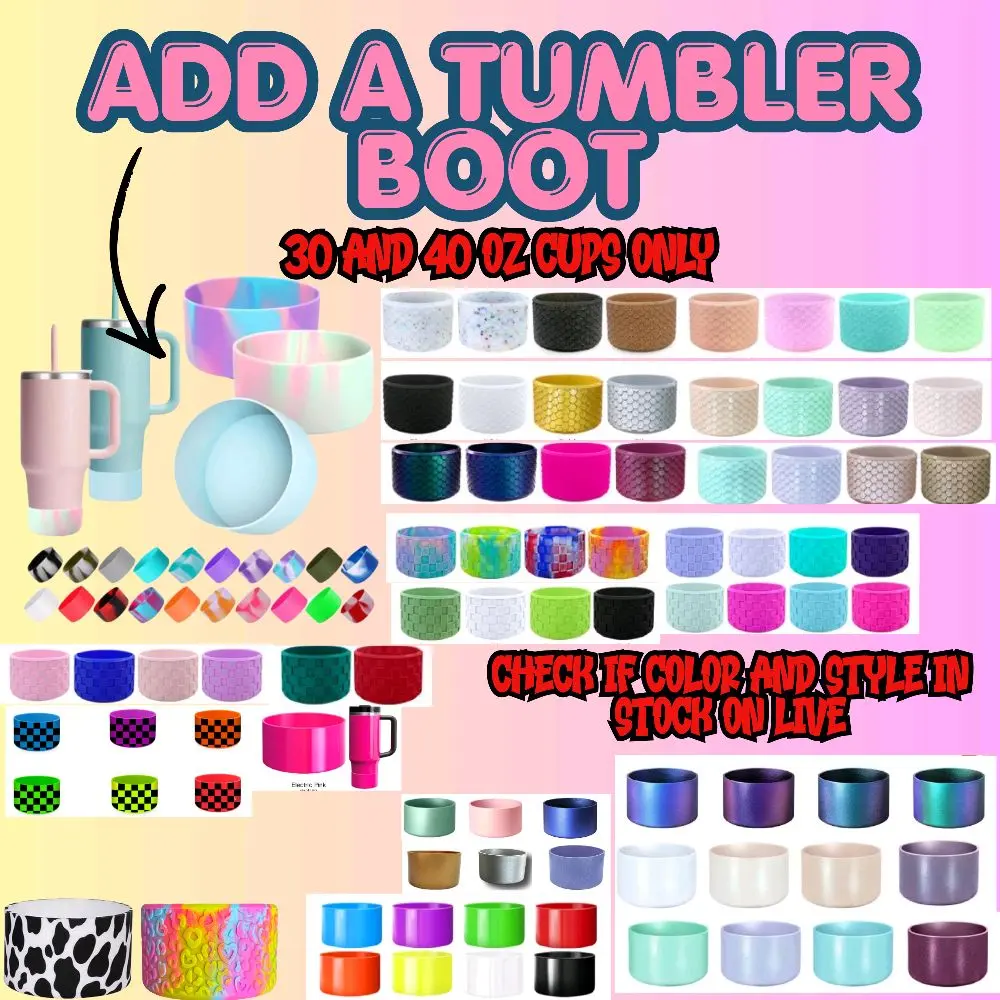 ADD AN UPGRADE TO MY CUP, tumbler boot, tumbler lid or charm ADD AN UPGRADE TO MY CUP, tumbler boot, tumbler lid or charm