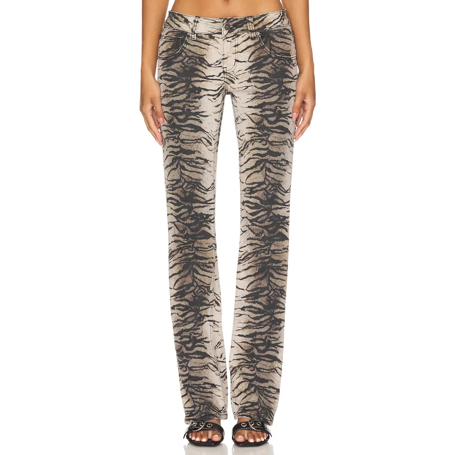 Jaded London Bootcut Jeans in Tiger