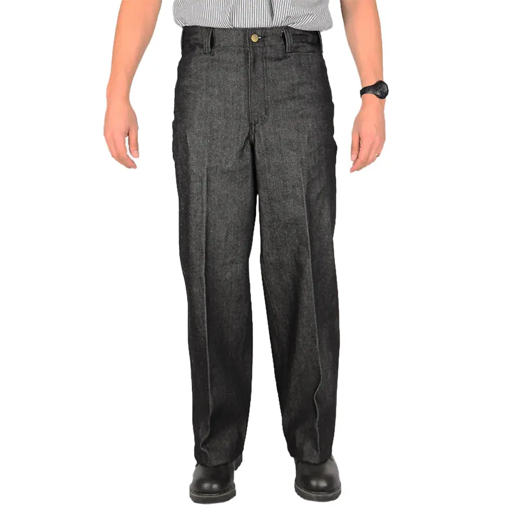 Ben Davis Men's Cotton Denim Gorilla Cut Baggy Comfortable Plain Jeans - Casual Relaxed Fit, Extra Room, Black, Pockets, Multi-Size, All Seasons Streetwear Menswear Bottoms, Baggy Men's Jeans, Comfortable Men's Jeans