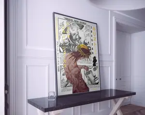 JoJo Anime Wall Art, Japanese Aesthetic Poster, Manga Style Print, Otaku Room Decor, Japan Inspired Home Decoration
