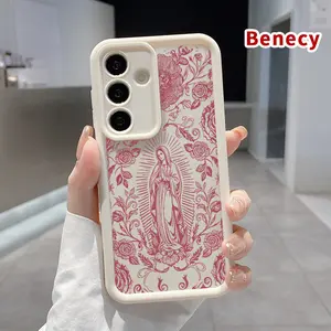 Virgin with Blooms Pattern TPU Phone Case Compatible with Samsung Galaxy S26 Ultra S24 S23 Plus S25 S22+ Shockproof Full Camera Protection Durable Slim Silicone Cover Smartphone Casing