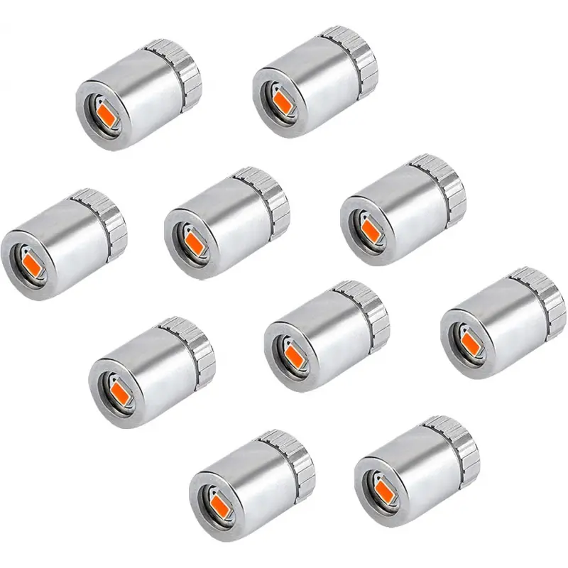 10pcs Small Scale Miniature LED Lights Bulk Pack - Battery Included for DIY Enthusiasts, Dollhouse Decor, DIY Craft Paper Lantern Decoration (Red Light)-L