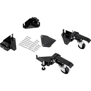 【fathersdaygift】VEVOR Mobile Base, 400 lbs Weight Capacity, Adjustable from 9.5" x 9.5" to Infinity, Heavy Duty Universal Mobile Base Stand with Swivel Wheels for Woodworking Equipment, Bandsaw, Power Tools, Machines, Lockable Wheels