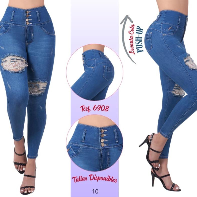 Diseñados con pinzas estratégicas que realzan tus glúteos de forma natural jeans Colombianos