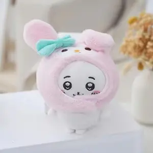 Cute Cross-dressing Chiikawa Plush Doll hachiware Taiyaki Headgear Chiikawa Role Keychain Bag Pendant Girl Gift