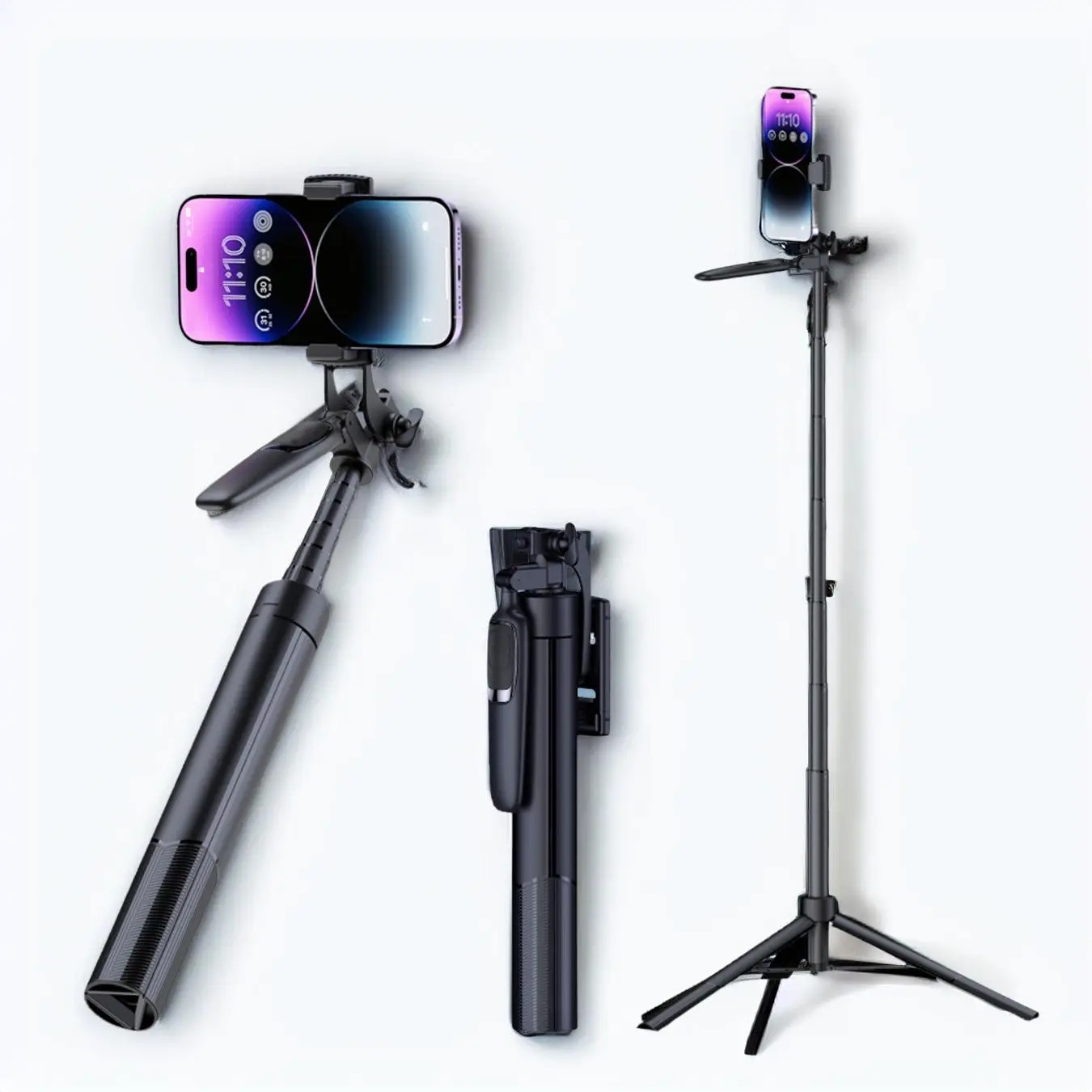 Selfie Stick Tripod With Remote Control for Music Festival, Extendable Tripod Stand, Smartphone Accessories for Summer, Gimbal Stabilize, Selfie Phone
