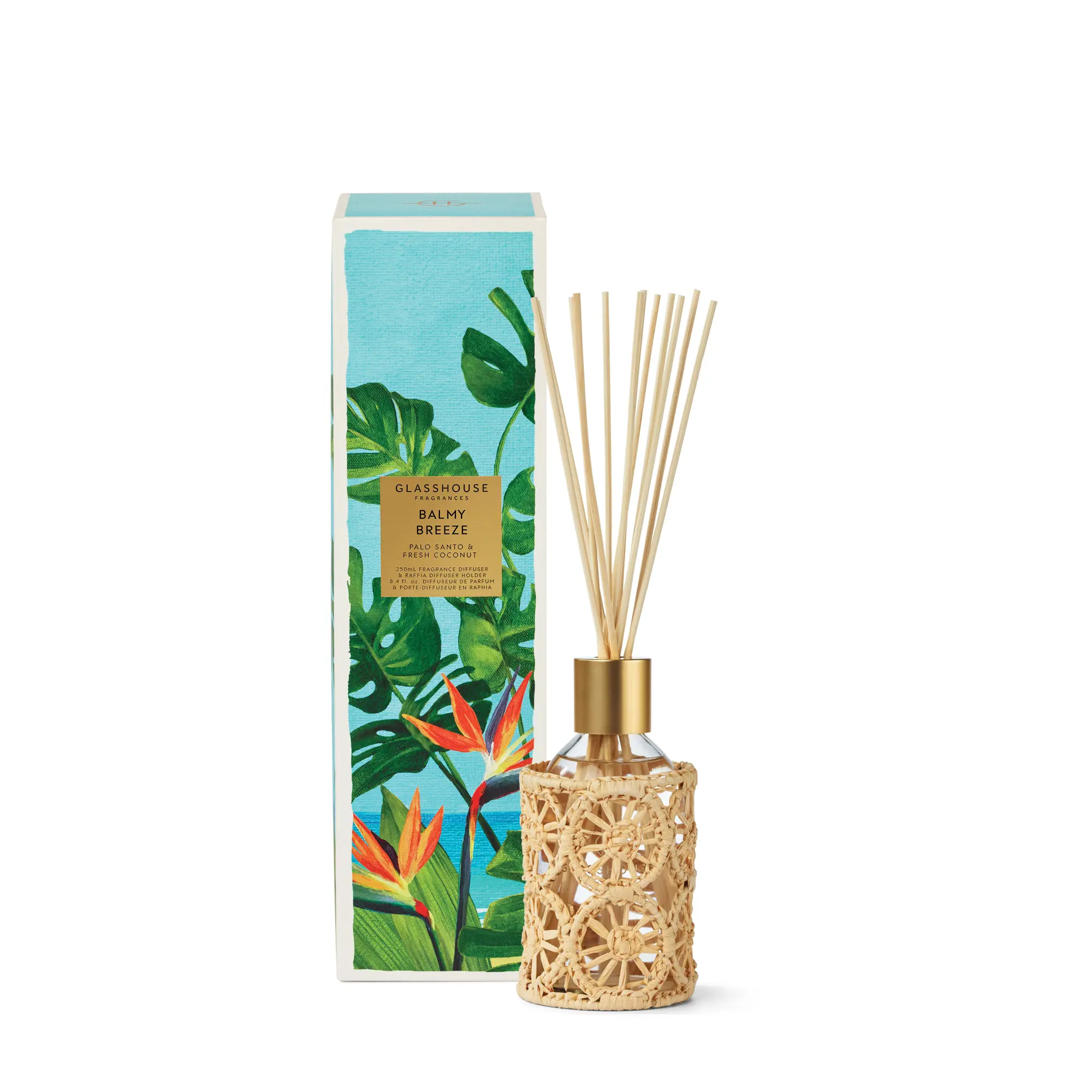 GLASSHOUSE FRAGRANCES | Balmy Breeze Diffuser Limited Edition