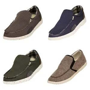 NORTY Mens Casual Lightweight Canvas Loafer Slip on Boat Shoes 41964