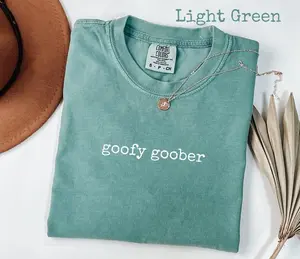 Comfort Colors Goofy Goober T-Shirt, Funny Silly Mood Tee for Women or Men, Cartoon-Inspired Shirt, Playful Graphic Gift for Spongebob Fans