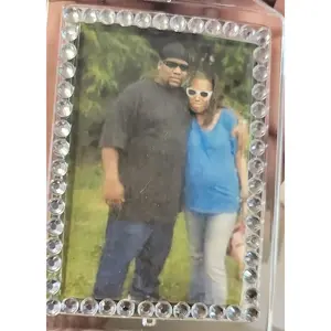 Customized  Plastic Double Sided Rhinestone Keychains