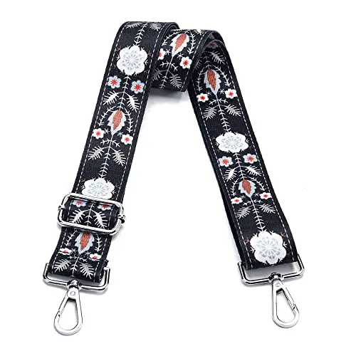 Silver Hardware pattern black Flower 020