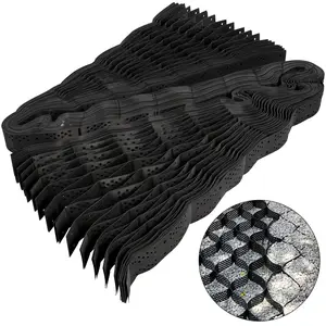 【FathersDayGift】VEVOR Geo Grid Ground Grid 9x17 ft, Geo Cell Grid 4 Inch Thick, Gravel Grid HDPE Material, Ground Stabilization Grid 1885 LBS Per Sq, Tensile Strength Gravel Ground Grid for Slope Driveways, Garden