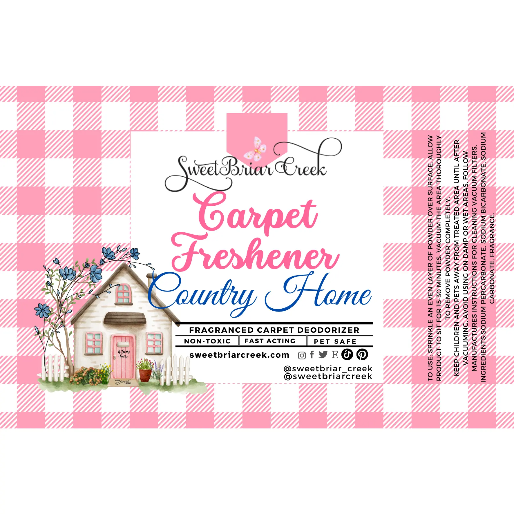 Country Home Carpet Freshener Powder - Original Formula for Freshening Carpets