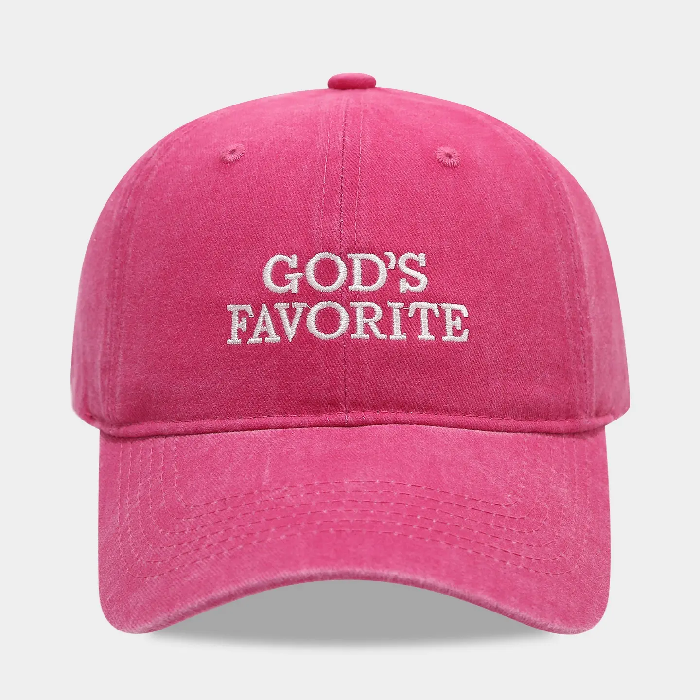 GOD letters in rose red