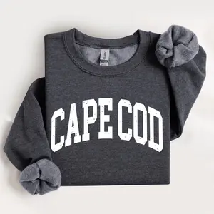 CAPE COD Beachy Sweatshirt, Cape Cod Massachusetts Shirt, Trendy Minimalist Cape Cod Cozy Sweatshirt