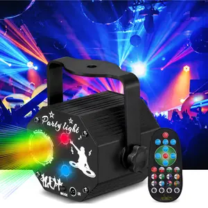 【Free Ship】POGOLAB USB Powered Party LED Lights, DJ Disco Lights w/ Remote Control, Strobe Stage Lamp, Cozy Lighting, for Parties Holiday Event Show Decorations Lights, 72 Pattern, Starburst Lights, Green/Red Light, Strobe Light Module, Starlights, Lights