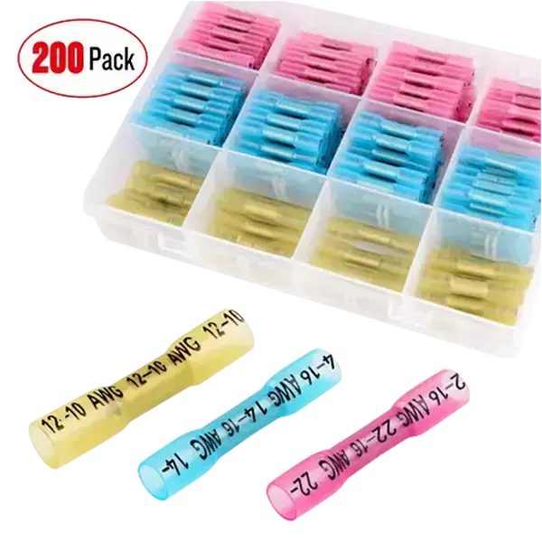 Nilight 200Pcs Heat Shrink Wire Connectors, Waterproof Universal Connectors for Home Improvement Electrical Equipment & Supplies, Waterproof Connector, Universal Connector