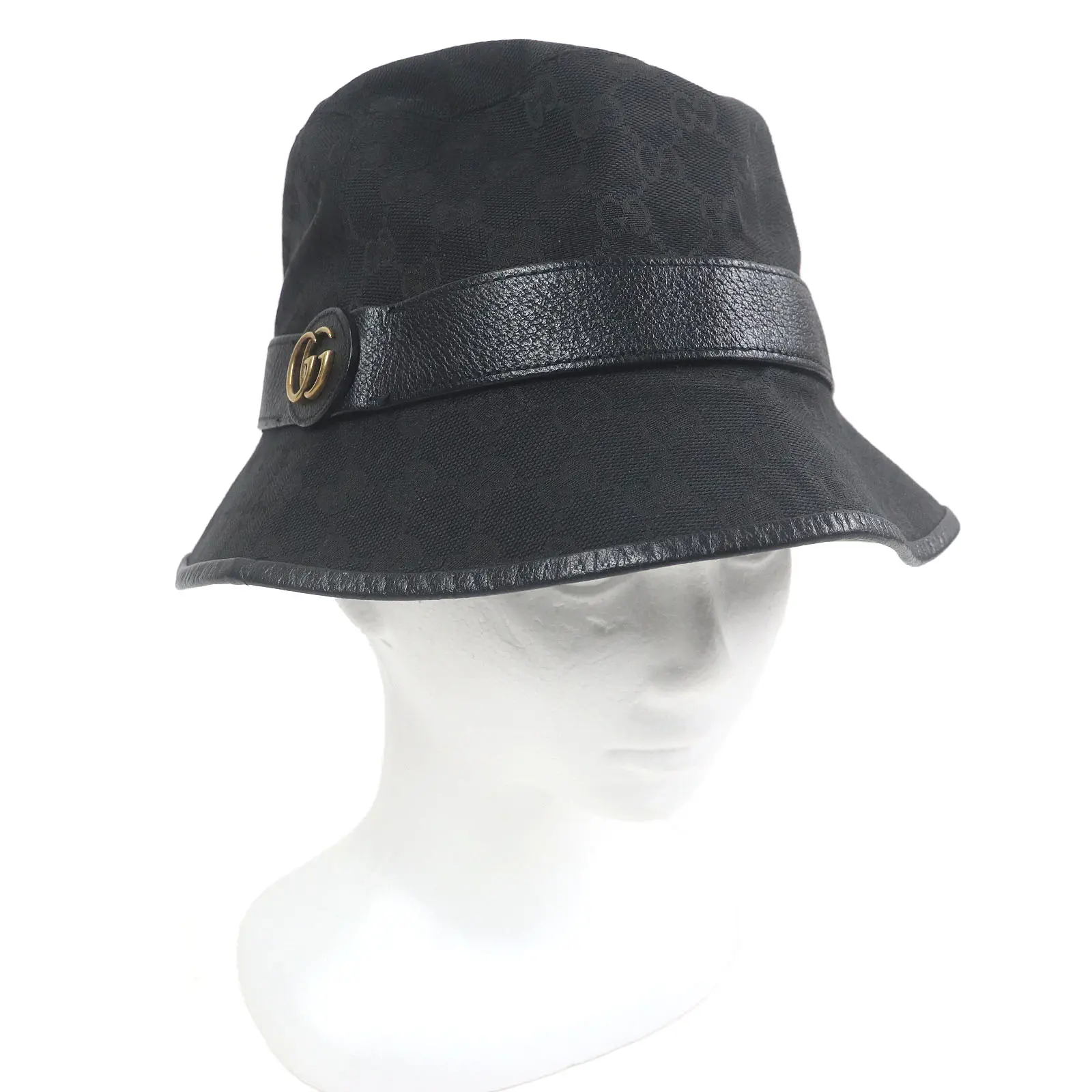 Pre-owned GUCCI Polyester Small Leather Goods GG Marmont GG canvas bucket hat