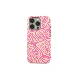 Pink Shores Phone Case - Aesthetic & Durable, Anti-Drop, Waterproof, Glossy Finish, Tough Case For IPhone