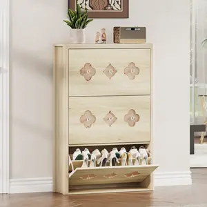 Versatile Entryway Shoe Storage Cabinet with Dustproof Design, Large Capacity for 12-36 Pairs Shoes, Stylish Furniture for Narrow Spaces