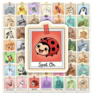 50pcs of Adorable Animal Stickers, Suitable for Scrapbooks, Diaries, Laptops, Water Bottles, Cars, and Other Items. A Gift with A Positive Message and Based on Beliefs.