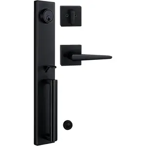 Iron Black Front Double Door Handleset (KEYED HANDLESET)