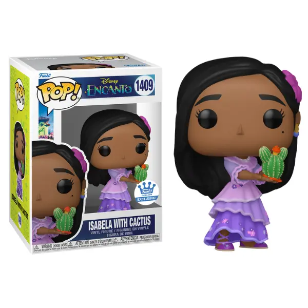 Funko Pop! Isabela with Cactus Encanto 1409 - New Officially Licensed Funko Shop Exclusive 4 Inches Vinyl Figure in PopShield Protector