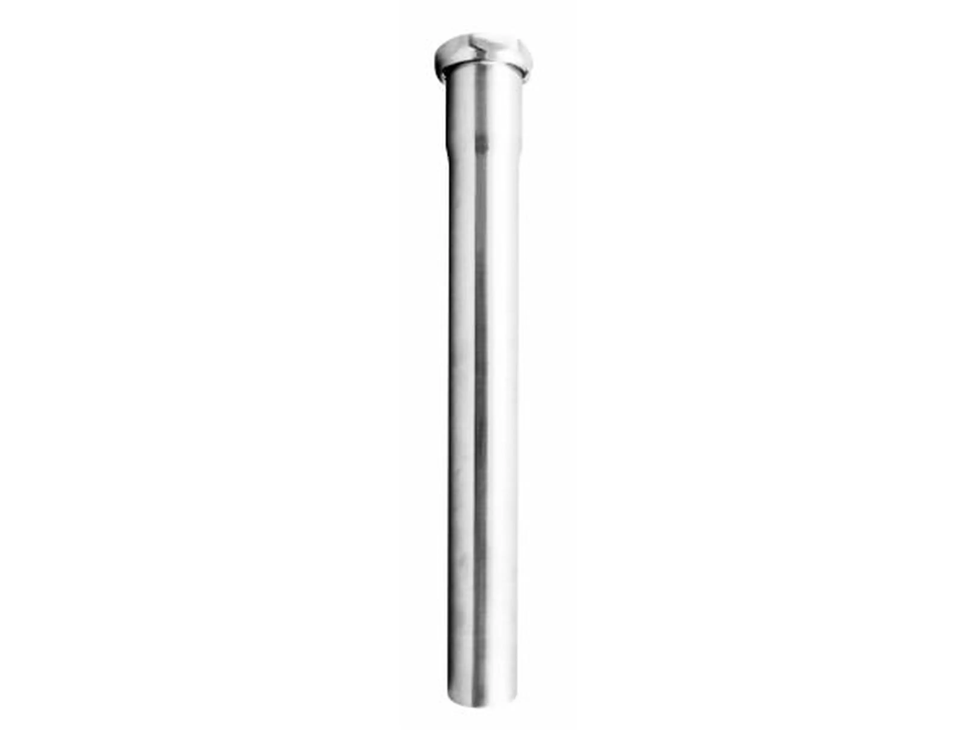 Westbrass D421-62 Nut-Included 1.25 in. OD x 12 in. Slip Joint Extension Tube - Powder Coat Flat Black, for Exposed Lavatory Drain Installations, Exposed Installations