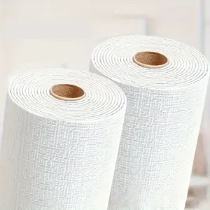 3D Foam Linen Wallpaper Sticker, Self-Adhesive Wall Board, Waterproof Moisture-Proof, Home Decor, Easy Clean Cut, Living Room Kitchen Bedroom Office, Peel And Stick Wallpaper Designs