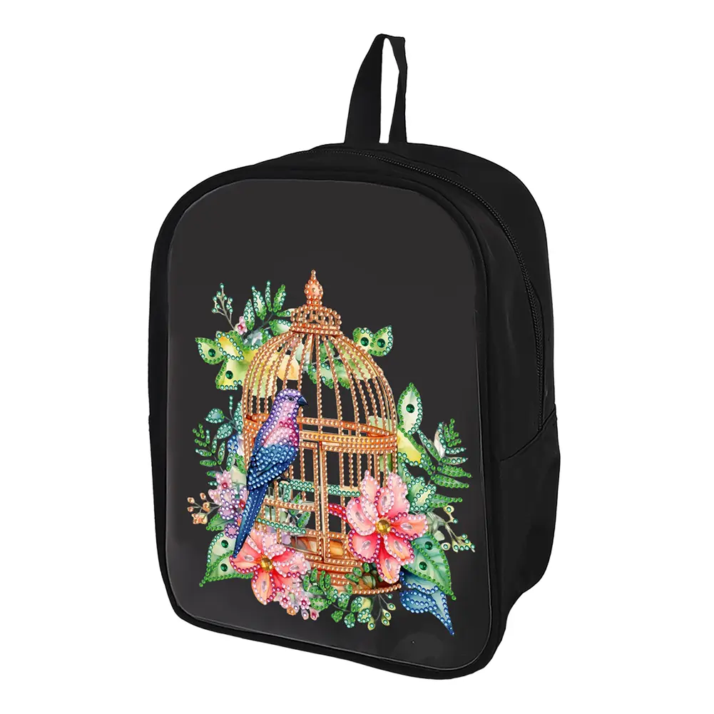 Mermaid Special Shape Diamond Painting Backpack DIY Rhinestones Shoulder Backpack Diamond Painting Book Bag for Art Crafts