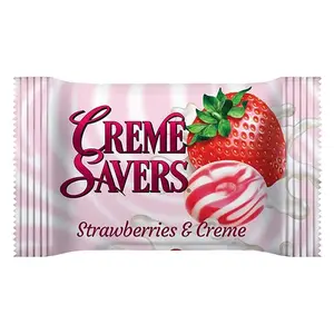 Strawberries and Creme Hard Candy | The Taste of Fresh Strawberries Swirled in Rich Cream | The Original Classic Brought To You By Iconic Candy | 6.25oz Bag